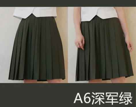 【出】中牌 纯色军绿 中裙M 全新 含小兔...