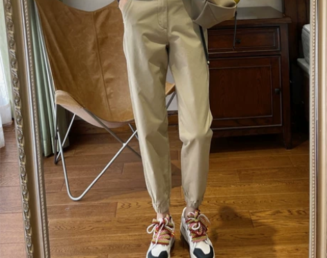 ?高阶好货日本进口面料弹力棉休闲百搭束口工...