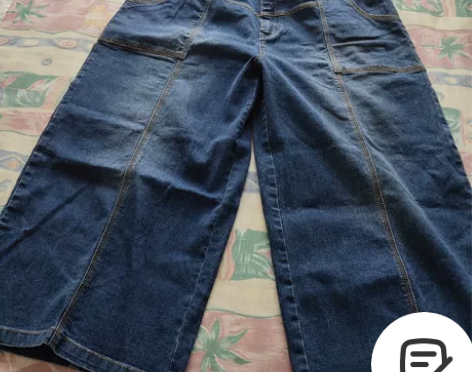 超大码2022春秋新款牛仔裤全棉大脚裤女九...