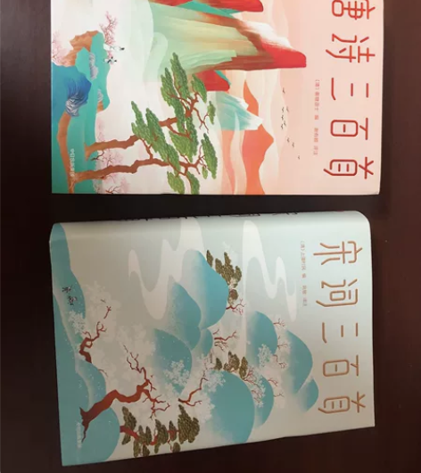 唐诗宋词三百首套装2册！买下就看了几次[捂...