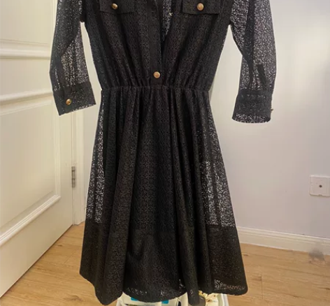 MAJE 黑色蕾丝裙 1码 很新很新很新！...