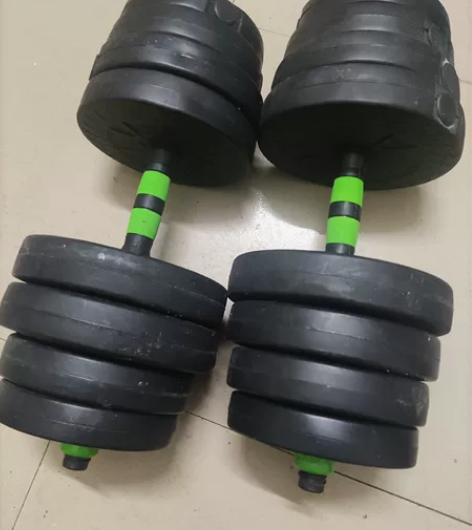 哑铃两只，各个15公斤，在甲子塘社区，50...