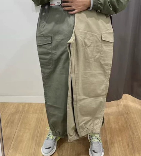 优衣库 男装 宽腿工装束脚运动裤(抽绳) ...