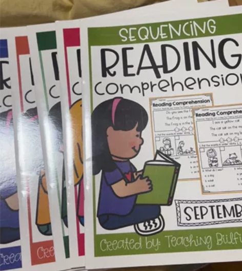 小学全年10个月英语阅读理解。就一本有记号...