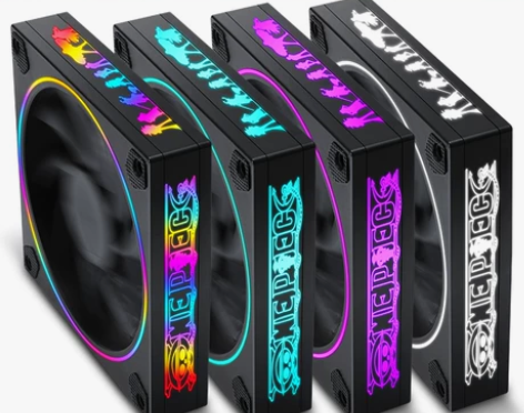 ?魔方电脑机箱风扇12cm极光RGB日食台...