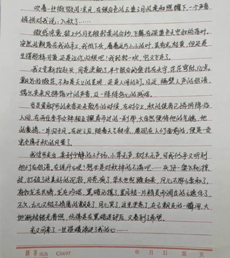 本人喜欢写字，帮忙手写，各种文章、报告、资...