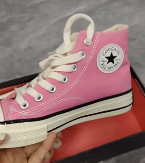 STAR/匡威1970s粉色高帮女鞋秋冬季...