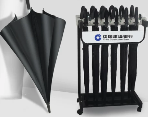雨伞架宾馆大厅酒店大堂用伞带锁长柄伞弯柄