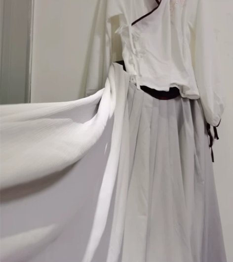 全新汉服素雅古典风汉服晋制交领齐腰一片式中...