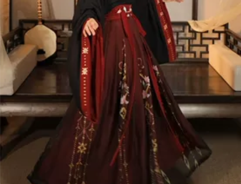 云芳晴绾星辰汉服女中国风交领齐腰襦裙魏晋风...