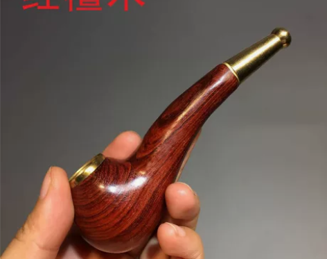 实木烟斗可拆卸清洗型过滤器红檀崖柏紫檀柳虎...