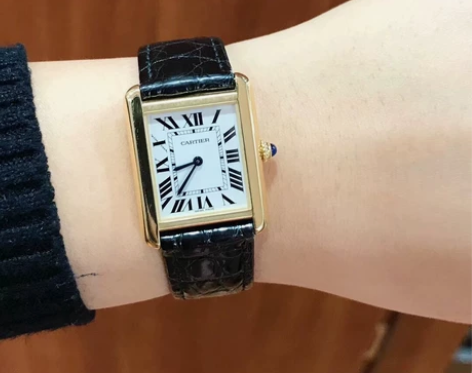 二手正品 卡地亚 手表女坦克系列W1529...