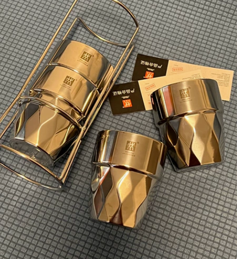 纯进口！专柜正品！双立人进口不锈钢套装杯子...