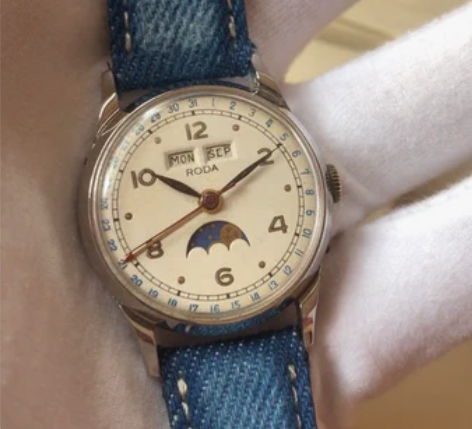 古董瑞士月相手动机械表 月相星辰·瑞士苏地...