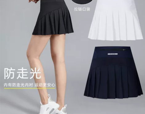 运动短裙女速干羽毛球网球裤裙高腰健身训练马...