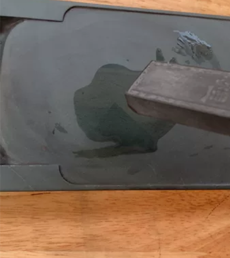 歙砚，高品级，眉子坑、青琅玕（配实木原盒）...