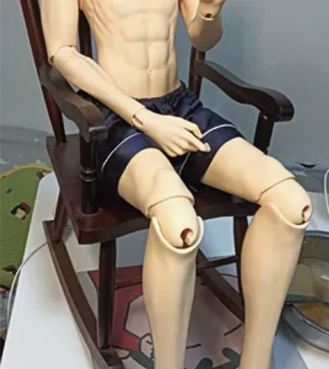 bjd三分红木椅子99新 现货 借 不能吃...