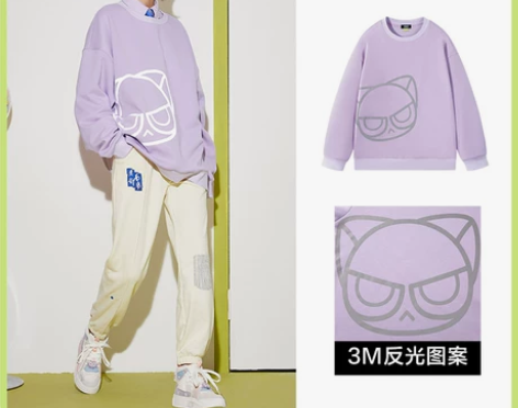 【罗小黑】森马卫衣男潮流印花2022冬季新...