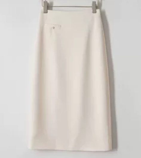 【白色】直筒半身裙女春季2022新款高腰显...