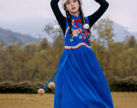 花制作 花间画 原创民族风刺绣手工中式盘扣...