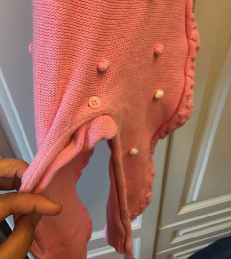 Ik baby 90码可开档毛线连体裤，8...