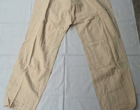 全新正品库存老货本白卫生到单裤子，男白色夏...