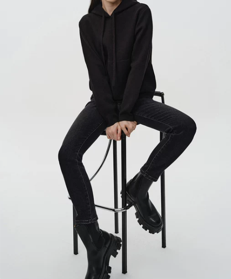 simplepieces牛仔裤女冬季保暖暖...