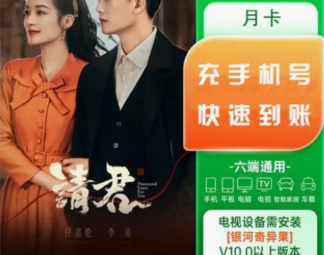 【TV端】爱奇艺白金会员30天银河奇异果会...