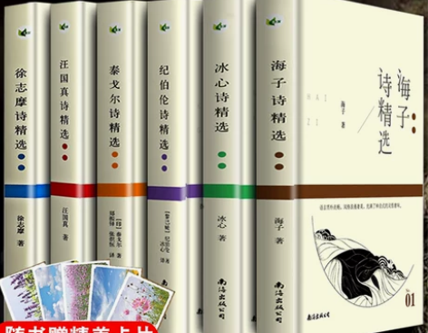 现代诗集全6册 汪国真诗集海子徐志摩冰心纪...