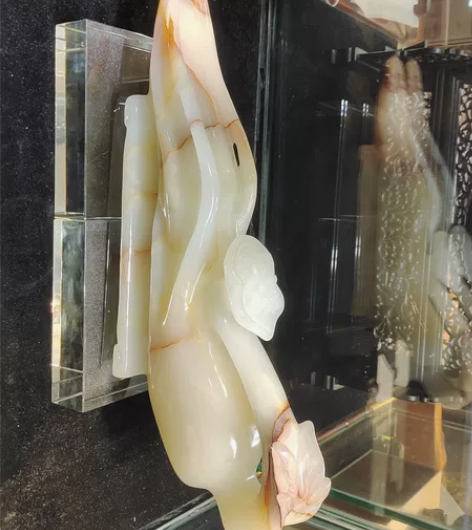 玉雕如意，人生如意！整玉整雕，长45公分特...