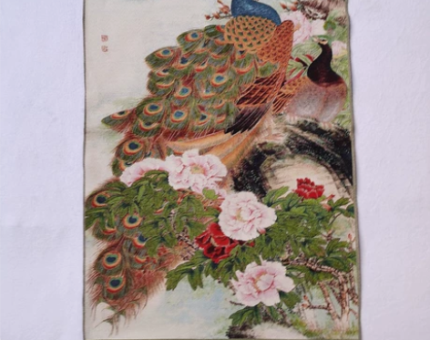 特价，尼泊尔西藏唐卡画，中堂画，金丝刺绣画...