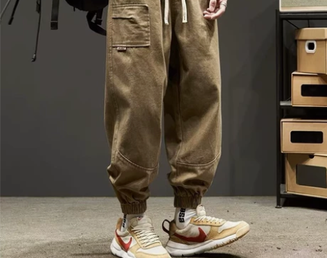 休闲裤男款秋季束脚裤子秋冬款长裤青春男生宽...