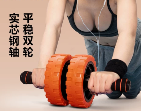 健腹轮回弹腹肌轮男士锻炼专业运动健身器材女...