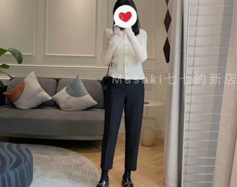 时髦加绒西装裤！小众经典款 高腰立体锥形羊...
