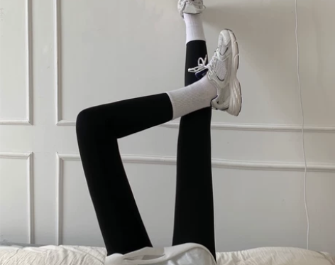 三木子自制  打底裤女外穿秋冬季加绒加厚弹...