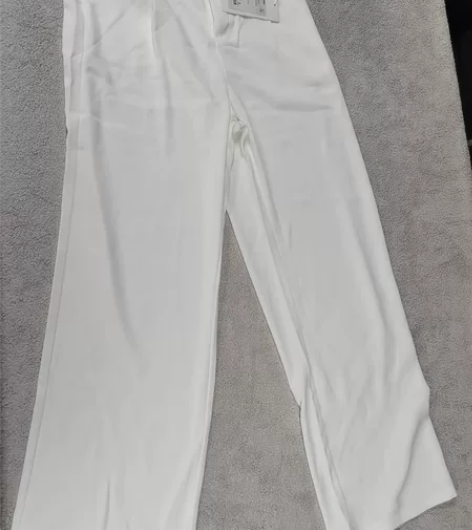 纯色阔腿裤女装欧美单高腰显瘦百搭宽松直筒休...