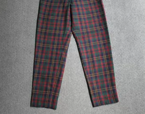 包邮古着vintage精品美国产复古格子R...