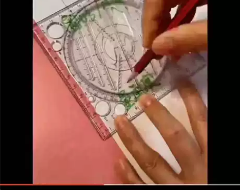 多功能网红万能尺可旋转尺子套装数学画圆椭圆...