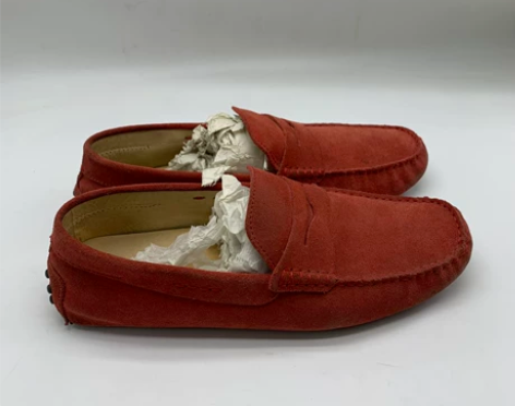 40码复古 磨砂牛皮豆豆鞋乐福懒人鞋  男...