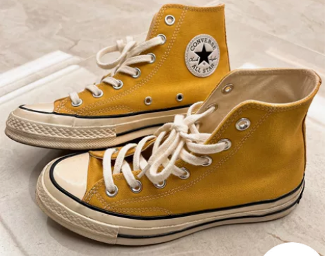 Converse匡威高帮帆布鞋 37.5码...