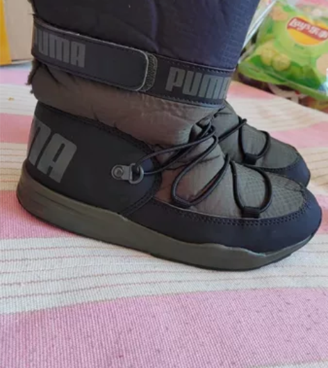 全新正品PUMA/彪马中童秋冬防滑耐磨保暖...