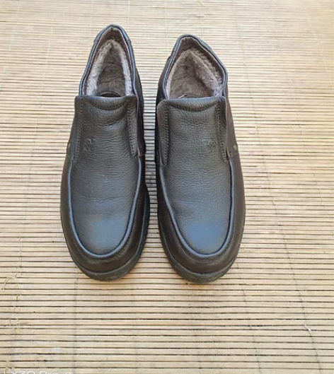 骆驼 38码 全牛皮男士棉鞋 鞋子无开胶 ...