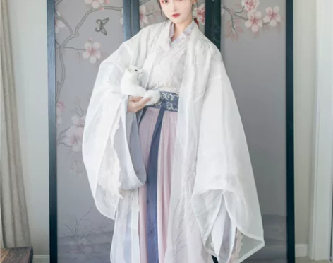 魏晋风白芷汉服飘逸古装仙女广袖流仙裙中国风...