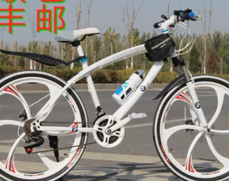 宝马自行车 迪卡侬山地越野男女变速跑车轻便...