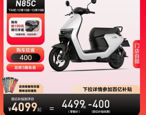 Ninebot九号电动N85C电动摩托车9...