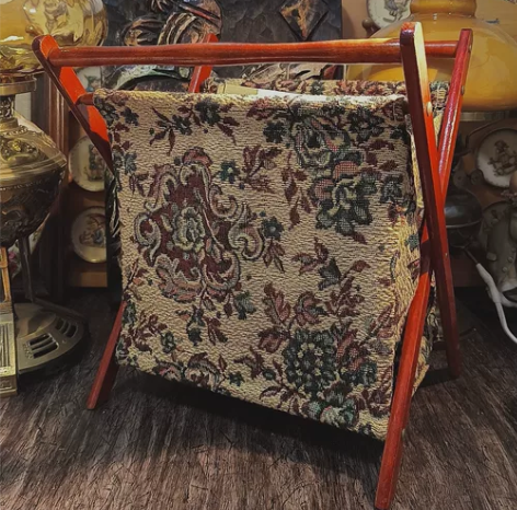 英国布艺针织 杂志架 书报架 vintag...