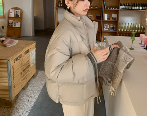 花栗鼠小姐蛋壳5.0现货杜邦三防白鸭绒羽绒...