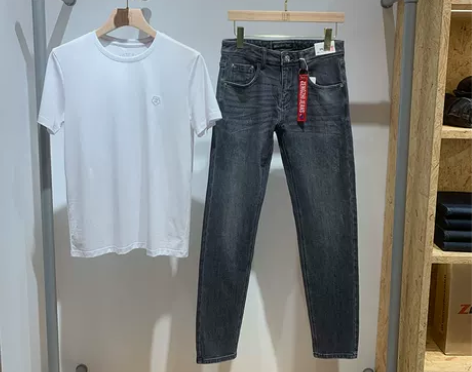 牛仔裤 牛仔长裤增致男2022秋冬专柜款中...