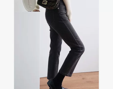 LSD新款22好版型高腰显瘦直弹力筒修胯百...