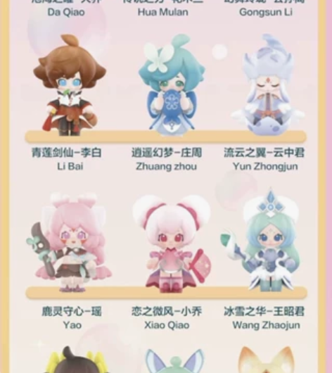 泡泡玛特王者荣耀手办盲盒 庄周手办，非常可...